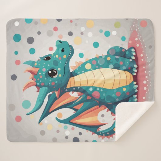 Dragon niedlich sherpadecke (Vorderseite (Horizontal))