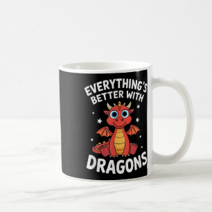 Dragon "niedlicher Drache für Erwachsene oder Kind Kaffeetasse