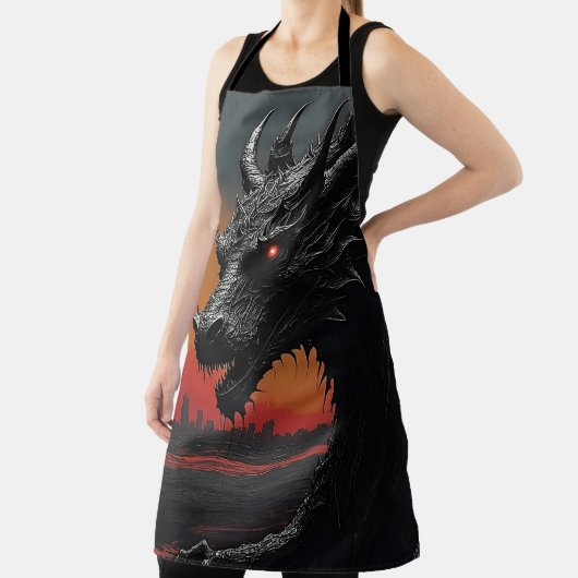 Dragon Noir: Exklusive Retro-Kunst Schürze (InSitu)