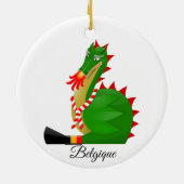 Dragon of Doudou ducasse, Belgien Keramik Ornament (Hinten)