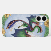"Dragon of Summer" Blume und Blätter Fantasy Art Case-Mate iPhone Hülle (Rückseite (Horizontal))