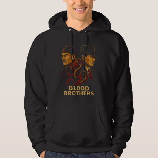 Dragon & Omertà Alliance T-Shirt Hoodie (Vorderseite)
