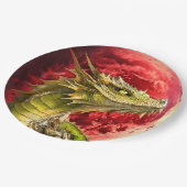 Dragon on Bloody Pappteller (Schrägansicht)