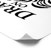 Dragon on Fire Poster (Ecke)