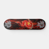 Dragon on Fire Skateboard (Horizontal)