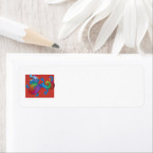Dragon on Red return address label (Insitu)