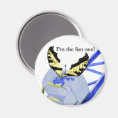 Dragon on Roller Untersetzer Magnet (Vorderseite/Rückseite)