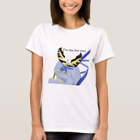 Dragon on Roller Untersetzer T-Shirt (Vorderseite)