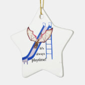Dragon on Slide Keramikornament (Links)