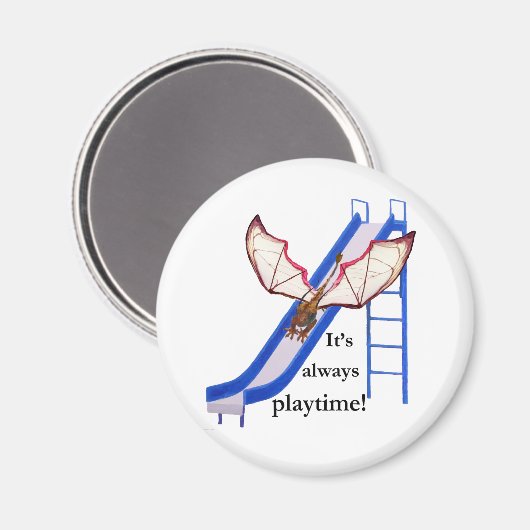 Dragon on Slide Magnet (Vorderseite/Rückseite)
