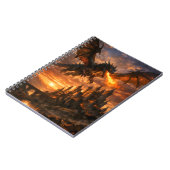 Dragon Over Duskfall Castle Notizblock (Linke Seite)