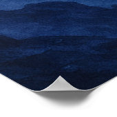 Dragon Over Frozen Mountains – Epic Blue Fantasy Poster (Ecke)