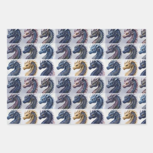 Dragon Pack Wrapper Geschenkpapier Set (Vorderseite 3)