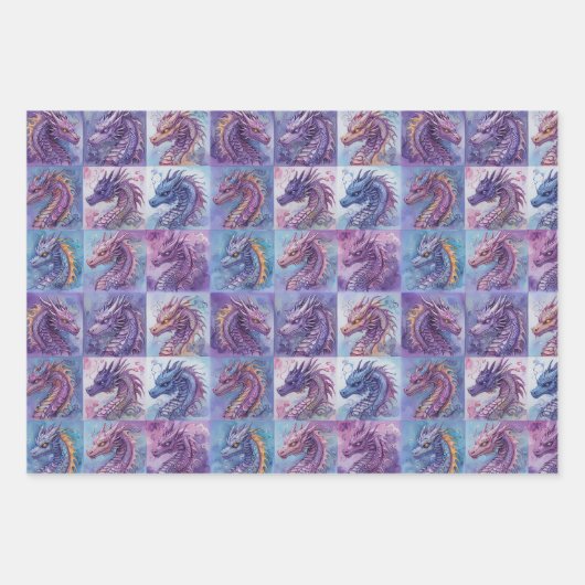 Dragon Pack Wrapper Geschenkpapier Set (Vorderseite 2)