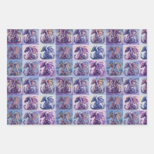 Dragon Pack Wrapper Geschenkpapier Set (Vorderseite)