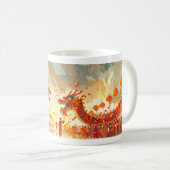 Dragon Parade - Design 2 Kaffeetasse (VorderseiteRechts)