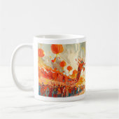 Dragon Parade - Design 2 Kaffeetasse (Links)