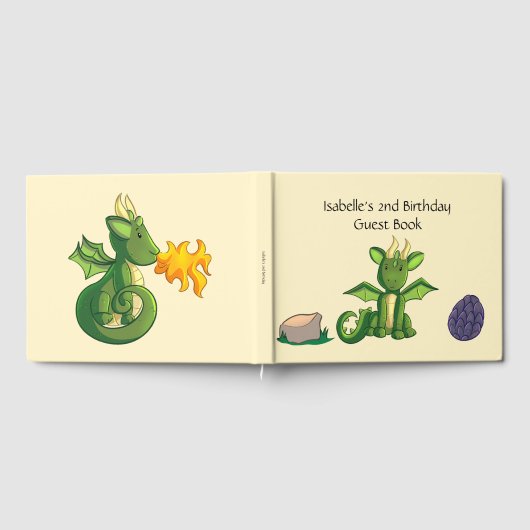 Dragon Party Guest Book Gästebuch (Voll)