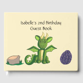 Dragon Party Guest Book Gästebuch (Vorderseite)