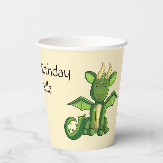Dragon Party Pappbecher (Rückseite)
