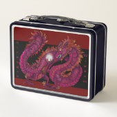Dragon Pearl Metall Brotdose (Rückseite)