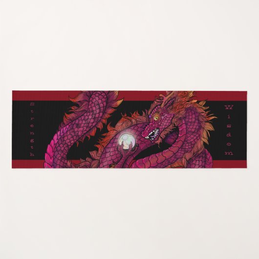 Dragon Pearl Yogamatte (Vorderseite (Horizontal))