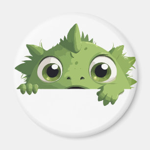 Dragon Peeking Niedlich Adorable Funny Animal Cart Magnet