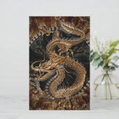 Dragon Pentagram Briefpapier (Stehend Vorderseite)