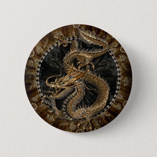 Dragon Pentagram Button (Vorderseite)