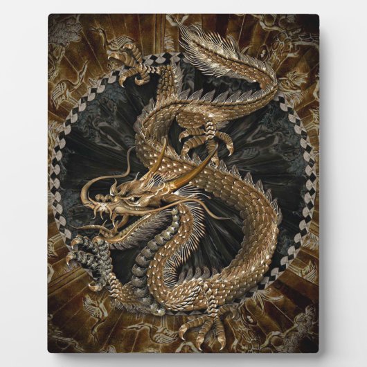 Dragon Pentagram Fotoplatte (Vorderseite)