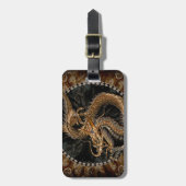 Dragon Pentagram Gepäckanhänger (Vorderseite vertikal)