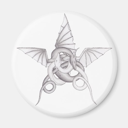 Dragon Pentagram Magnet (Vorne)