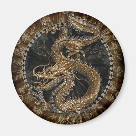 Dragon Pentagram Magnet (Vorne)