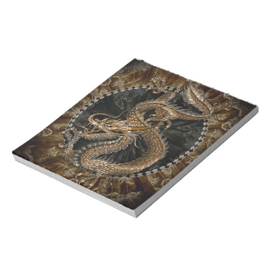 Dragon Pentagram Notizblock (Rotiert)