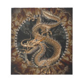 Dragon Pentagram Notizblock (Vorderseite)