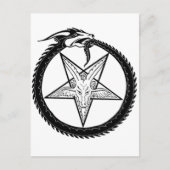 Dragon Pentagram Postkarte (Vorderseite)