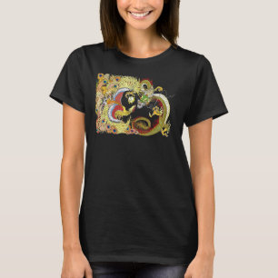 Dragon Phoenix aus der Asiengeschichte mit Perlmut T-Shirt