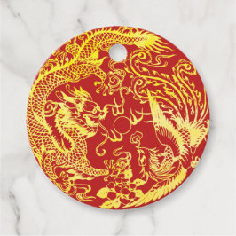 Dragon phoenix Chinesisches Hochzeitlogo Geschenkanhänger