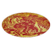 Dragon phoenix Chinesisches Hochzeitlogo Schneidebrett (Ecke)