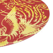 Dragon phoenix Chinesisches Hochzeitlogo Schneidebrett (Ecke)