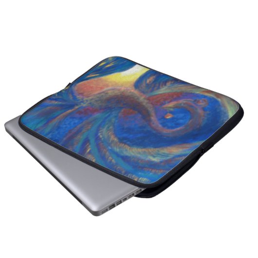 Dragon Phoenix Laptopschutzhülle (Vorne Knopf)