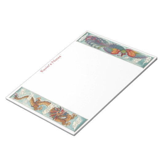 Dragon & Phoenix Notepad Notizblock (angewinkelt)