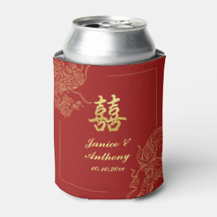 Dragon Phoenix Traditionelles Rotes Chinesisches H Dosenkühler