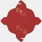 Dragon Phoenix Traditionelles Rotes Chinesisches H Geschenkschachtel (Ungefaltet)