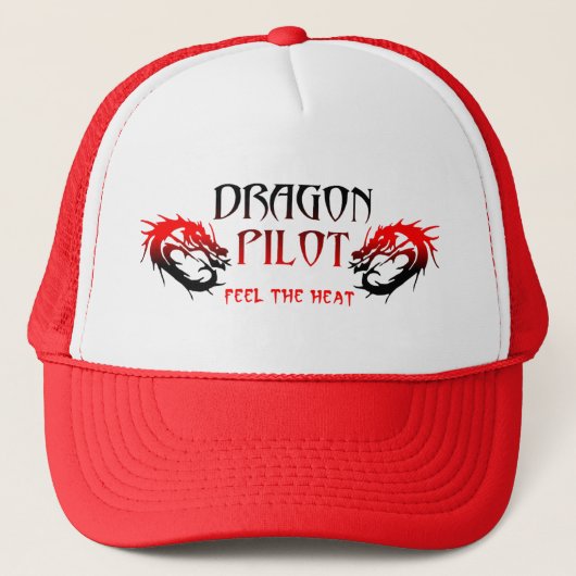 Dragon Pilot Hat Cap Truckerkappe (Vorderseite)