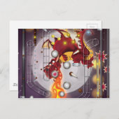 Dragon Pinball Postkarte (Vorne/Hinten)