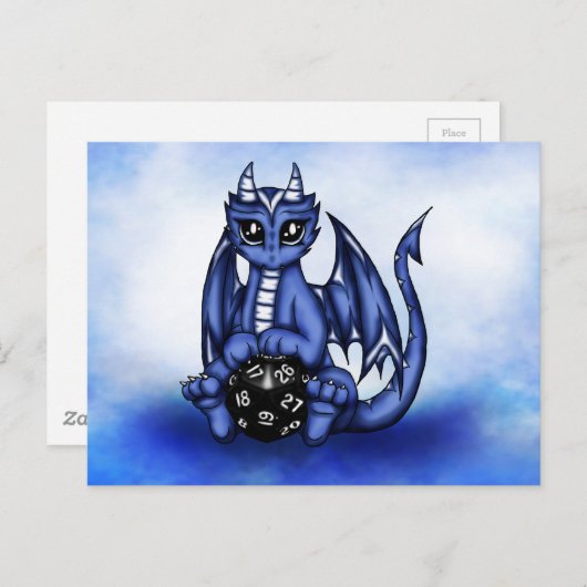 Dragon Play Postkarte (Vorne/Hinten)