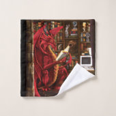 Dragon Podcast Library Badhandtuch Set (Waschlappen)