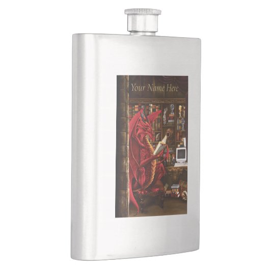 Dragon Podcast Library Flachmann (Rechts)