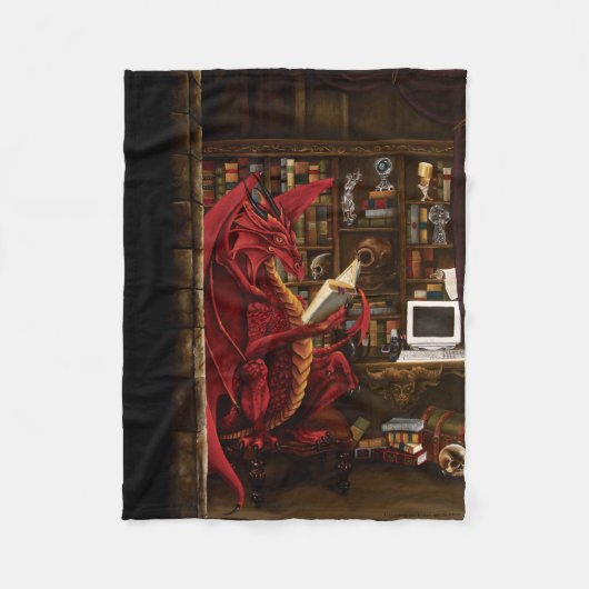 Dragon Podcast Library Fleecedecke (Vorderseite)